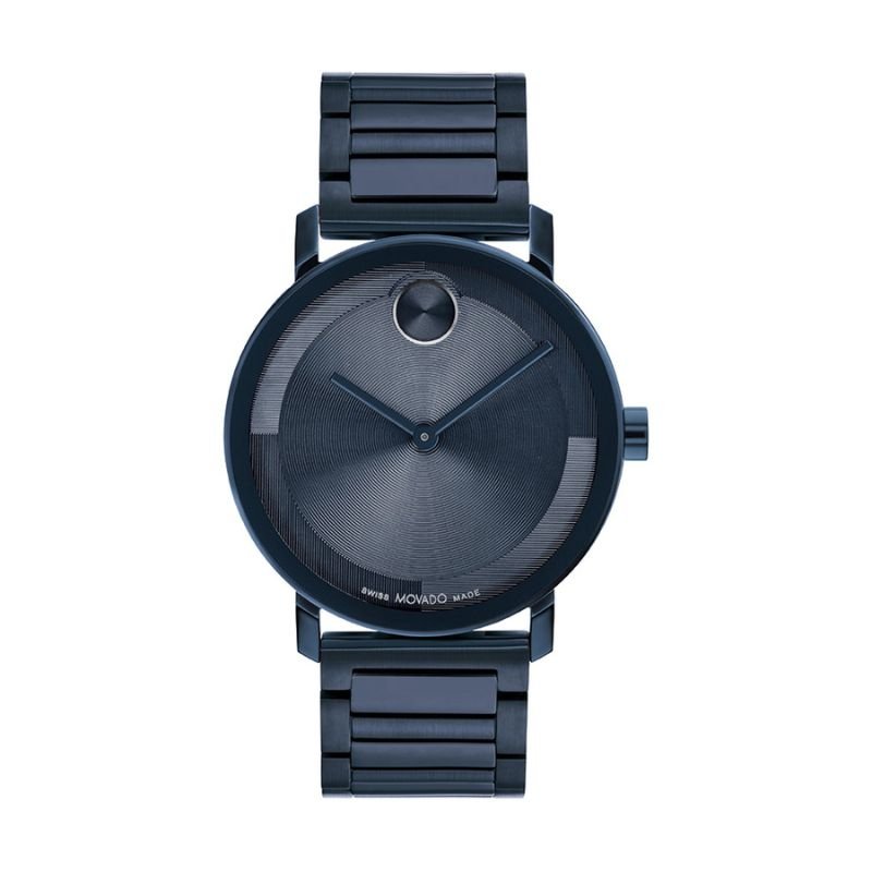 Movado Bold Evolution 2.0 Blue Stainless Steel Men's Watch