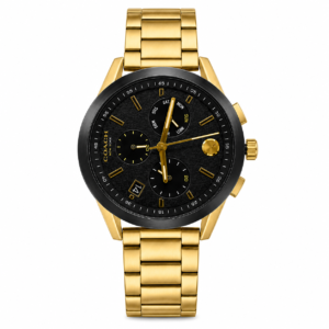 Movado Museum Chronograph Men's Gold & Black Watch - 0607803